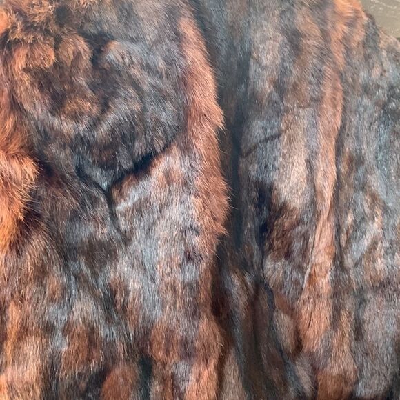 Luxury Vintage Real Fur 1940s Mink Cape/Vest/Stole Mint Condition Mob Wife Vibe - Picture 14 of 16